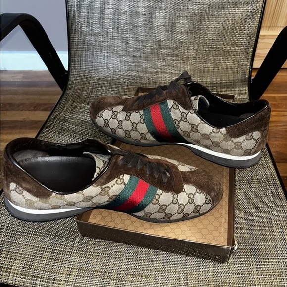 スニーカー GUCCI Men Sneakers 812638FAD3U 9752 BROWN Gucci Sneakers Screener | Men's Shoes | Vitkac